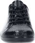 ECCO Soft Classic dames veterschoenen crocoprint Zwart Echt leer Uitneembare zool - Thumbnail 7