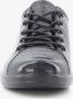 ECCO Soft Classic dames veterschoenen crocoprint Zwart Echt leer Uitneembare zool - Thumbnail 6