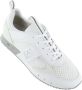 Emporio Ar i EA7 Witte Zilveren Mesh Sneaker Unisex Hardloopschoenen White - Thumbnail 6