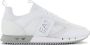 Emporio Ar i EA7 Witte Zilveren Mesh Sneaker Unisex Hardloopschoenen White - Thumbnail 11