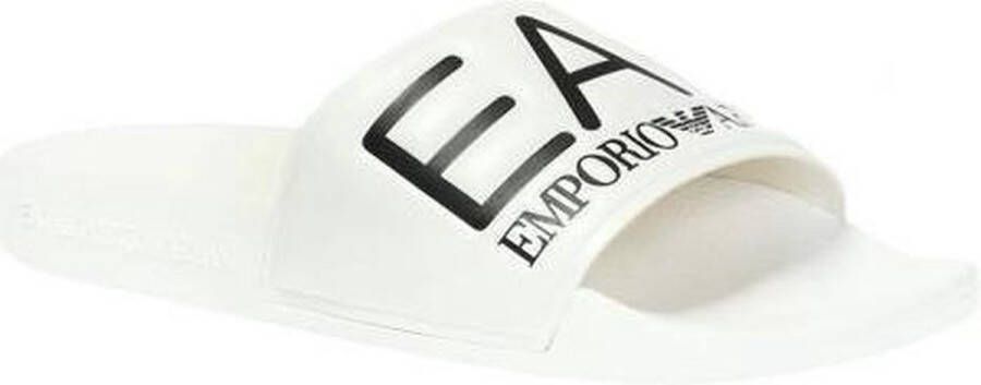 Emporio Ar i EA7 Witte polyethyleen sandalen met sband White - Foto 5