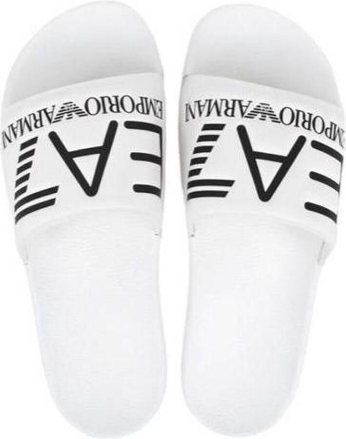 Emporio Ar i EA7 Witte polyethyleen sandalen met sband White - Foto 6