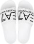 Emporio Ar i EA7 Logo embossed slides Wit - Thumbnail 6