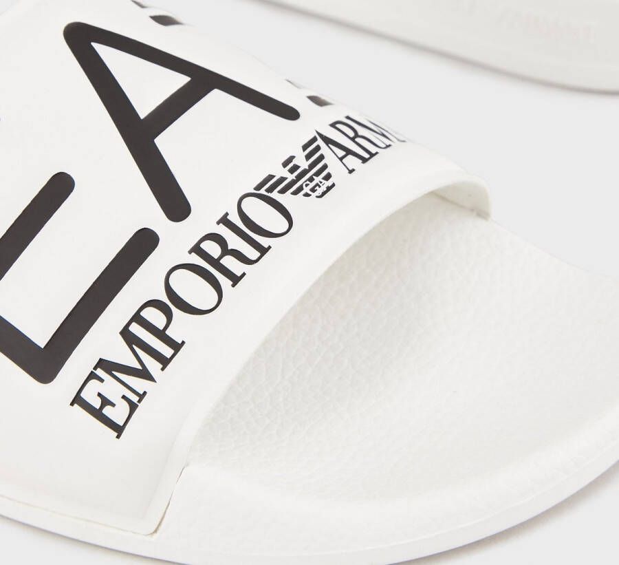 Emporio Ar i EA7 Witte polyethyleen sandalen met sband White - Foto 7
