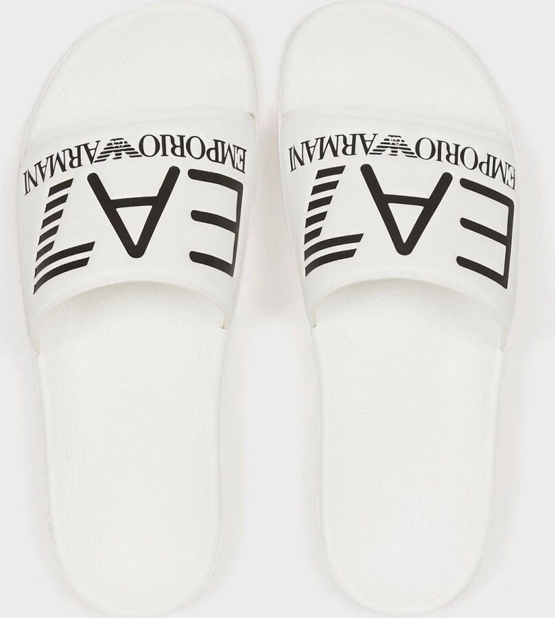 Emporio Ar i EA7 Witte polyethyleen sandalen met sband White - Foto 9