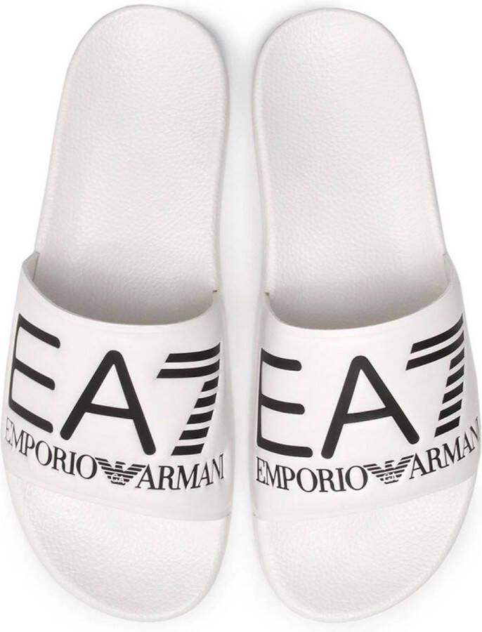 Emporio Ar i EA7 Witte polyethyleen sandalen met sband White - Foto 10
