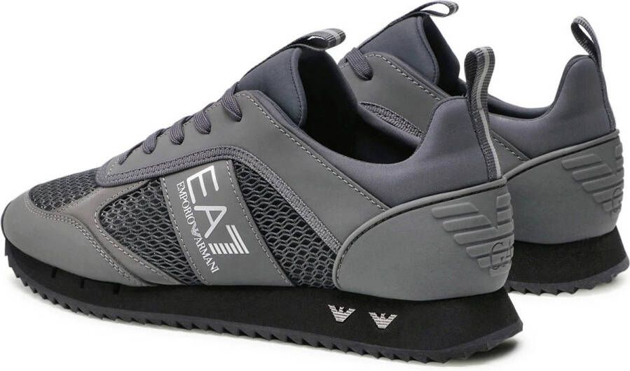 Emporio Armani EA7 Sneakers training ecosuede mesh Us22Ea20 X8X027 Zwart Heren - Foto 3