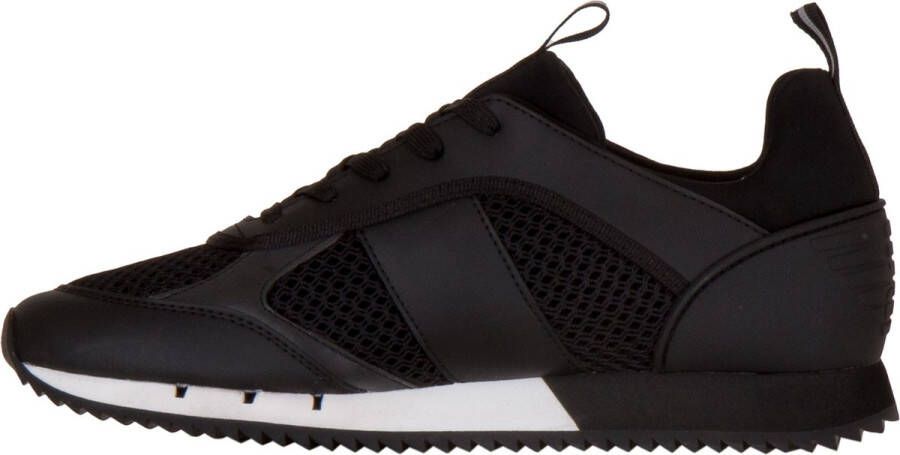 Emporio Armani EA7 Logo Sneakers met Treklipje en Merk Binnenzool Black Heren - Foto 5