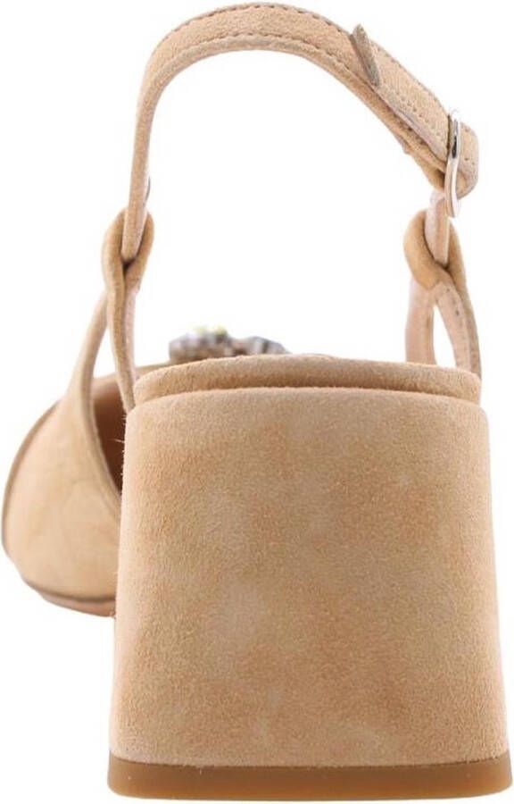 Enzo Di Martino Peep Toe Peep Heel Beige Dames - Foto 3