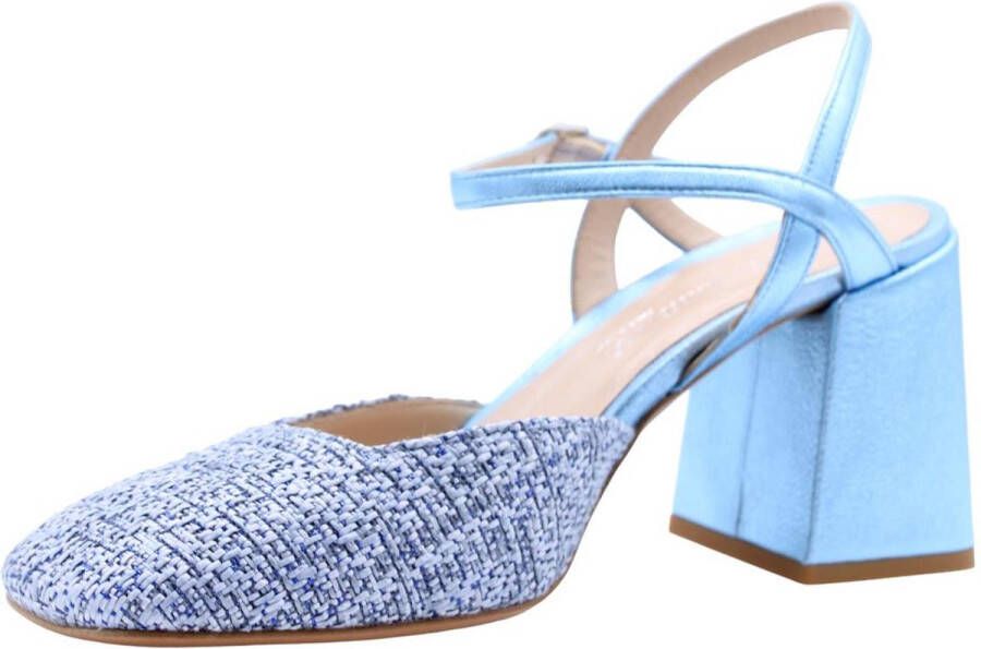 Enzo Di Martino Peep Toe Peep Heel Blue