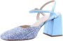 Enzo Di Martino Peep Toe Peep Heel Blue Dames - Thumbnail 2