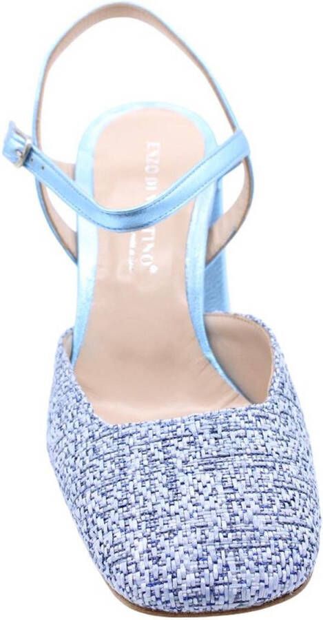 Enzo Di Martino Peep Toe Peep Heel Blue