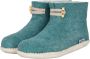 Esgii Vilten damesslof High Boots seagreen Colour:Zeegroen Ecru - Thumbnail 2