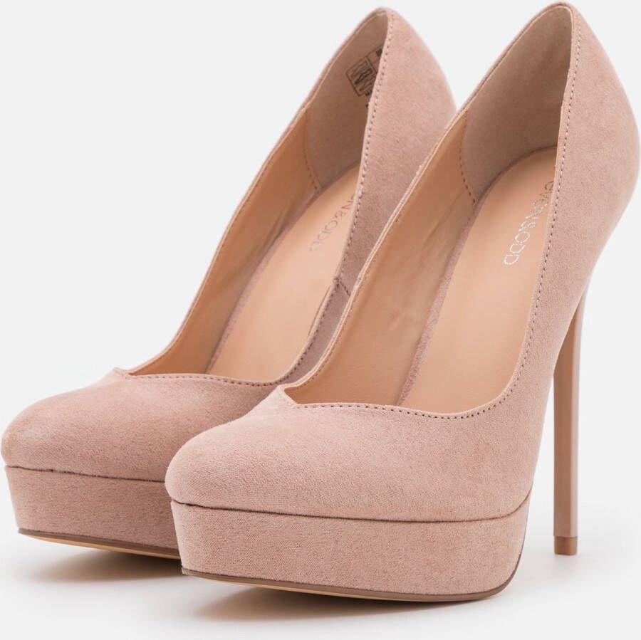 Even & Odd Faux Suede pumps Licht roze hoge hakken - Foto 2