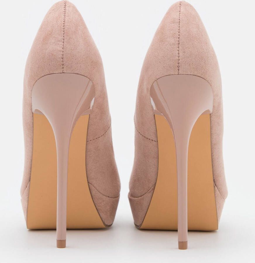 Even & Odd Faux Suede pumps Licht roze hoge hakken - Foto 4