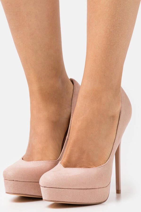 Even & Odd Faux Suede pumps Licht roze hoge hakken - Foto 5