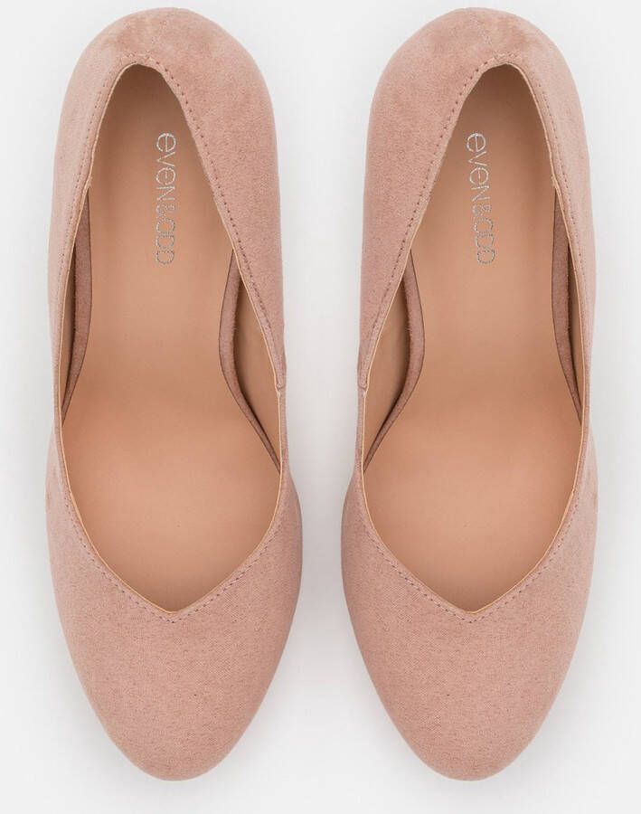 Even & Odd Faux Suede pumps Licht roze hoge hakken - Foto 6