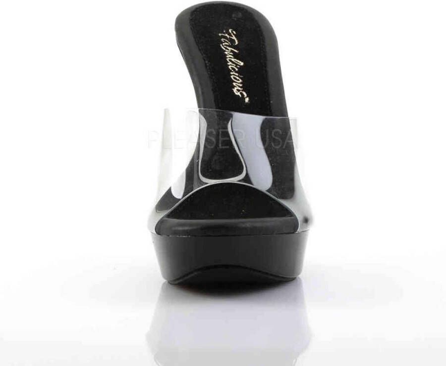 Fabelicious Fabulicious COCKTAIL-501 Muiltjes met hak 37 Shoes Zwart Transparant