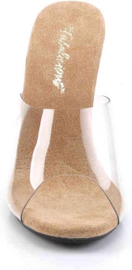 Fabelicious Fabulicious Muiltjes met hak CARESS-401 Transparant Beige