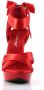 Fabelicious = | COCKTAIL 568 | 5 Heel 1 PF Criss Cross Pleated Straps Close Back Sandal - Thumbnail 3