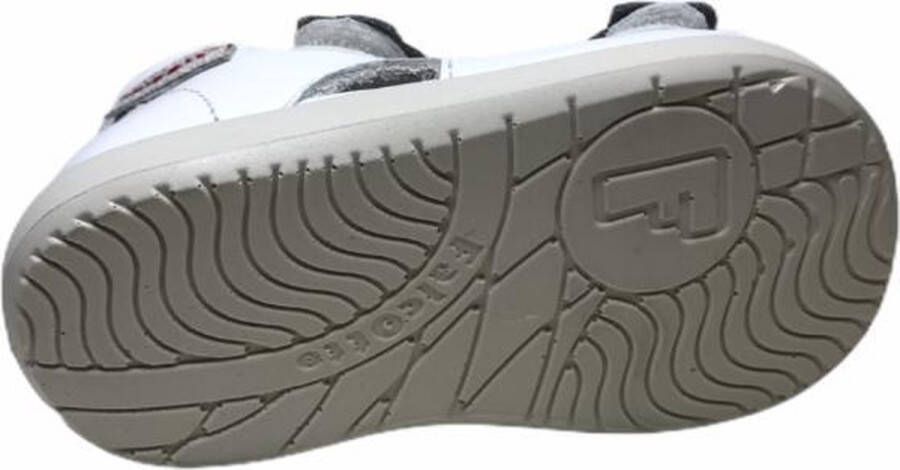 Falcotto bloempjes velcro sandalen 1625 wit