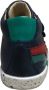 Falcotto velcro lederen sneaker Cayden navy rood groene bliksem - Thumbnail 2