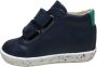 Falcotto velcro lederen sneaker Cayden navy rood groene bliksem - Thumbnail 3