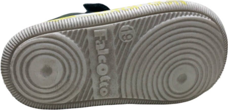 Falcotto velcro's vliegtuig lederen sneaker Wings turquoise