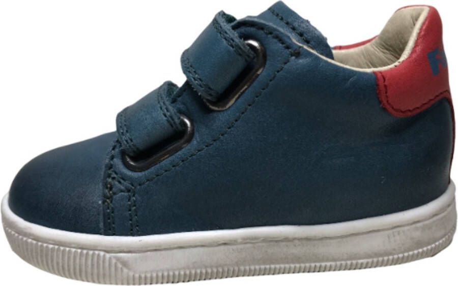 Falcotto velcro's vliegtuig lederen sneaker Wings turquoise