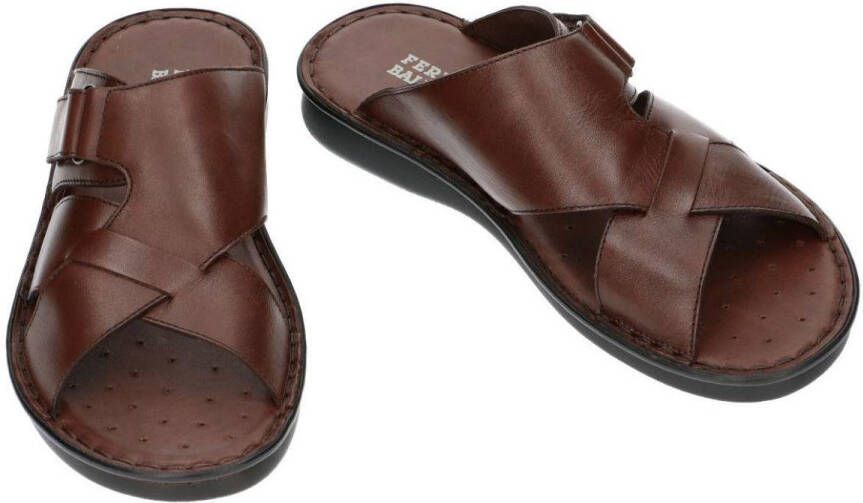 Fbaldassarri -Heren bruin pantoffel slippers