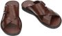 Fbaldassarri -Heren bruin pantoffel slippers - Thumbnail 2