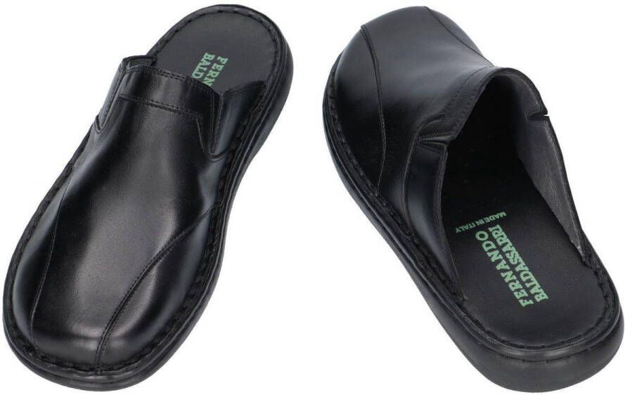 Fbaldassarri -Heren zwart pantoffels & slippers