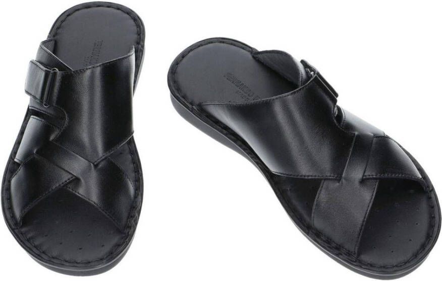 Fbaldassarri -Heren zwart pantoffel slippers