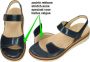 Fidelio Hallux -Dames blauw donker sandalen - Thumbnail 3
