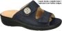 Fidelio Hallux -Dames blauw donker slippers & muiltjes - Thumbnail 4