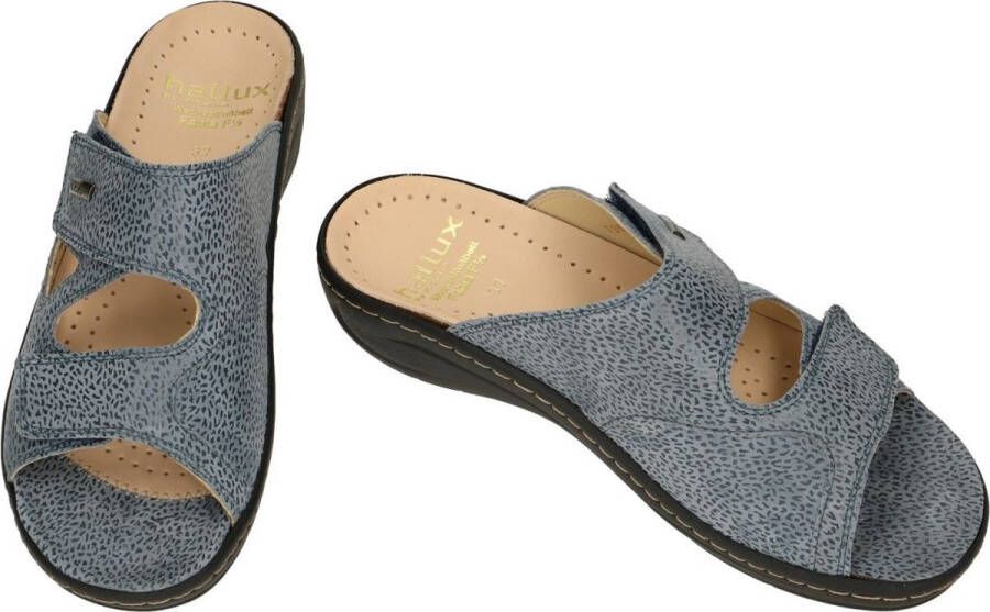 Fidelio Hallux -Dames blauw licht slippers & muiltjes