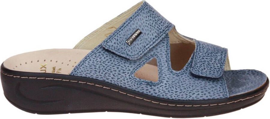 Fidelio Hallux -Dames blauw licht slippers & muiltjes