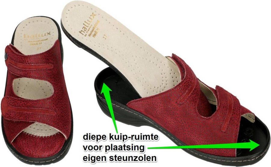 Fidelio Hallux -Dames bordeaux slippers & muiltjes - Foto 3