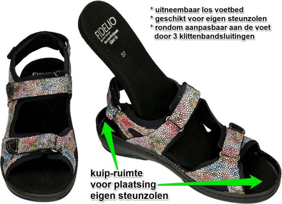 Fidelio Hallux -Dames multicolor sandalen