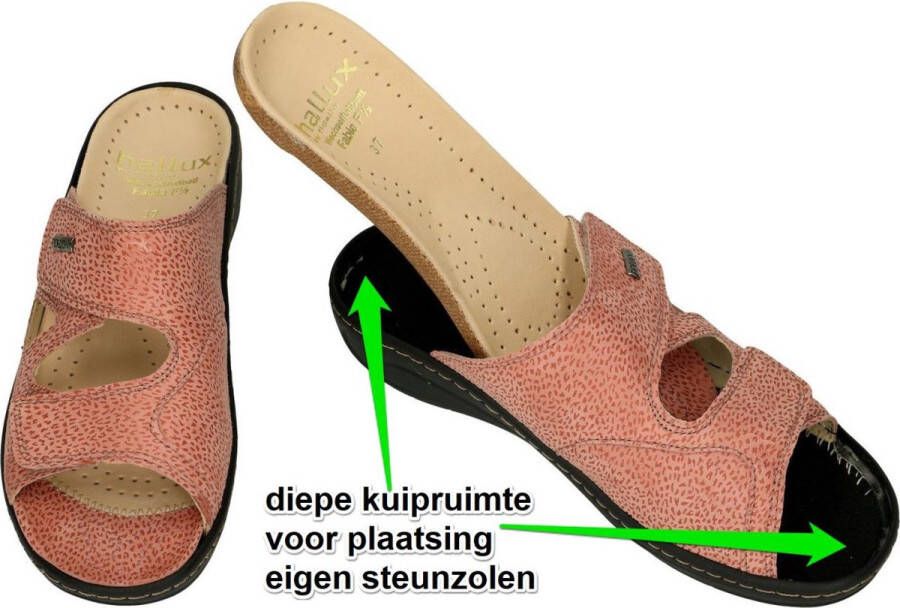 Fidelio Hallux -Dames nude oud-roze slippers & muiltjes - Foto 2