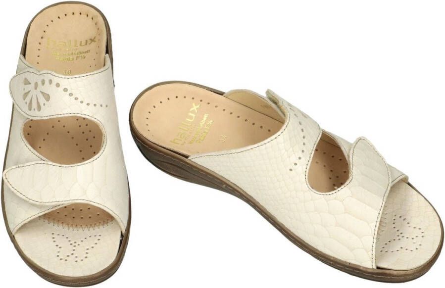 Fidelio Hallux -Dames off-white-crÈme-ivoorkleur slippers & muiltjes