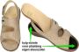 Fidelio Hallux -Dames taupe sandalen - Thumbnail 2