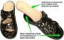 Fidelio Hallux -Dames zwart slippers & muiltjes - Thumbnail 2