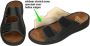 Fidelio Hallux -Heren zwart pantoffels & slippers - Thumbnail 6