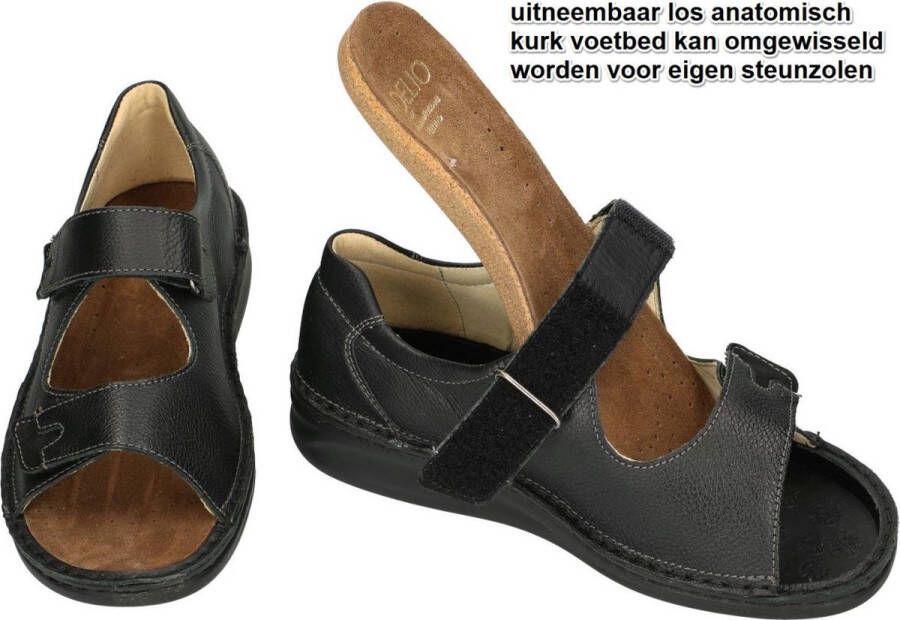 Fidelio Hallux -Heren zwart sandalen - Foto 3