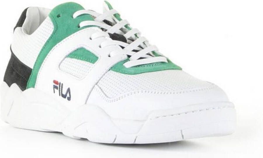 Fila Cedar CB Low Wit Donkerblauw Groen Heren Sneakers Wit Divers Kleur Wit Divers