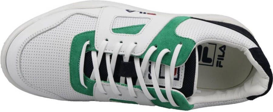 Fila Cedar CB Low Wit Donkerblauw Groen Heren Sneakers Wit Divers Kleur Wit Divers