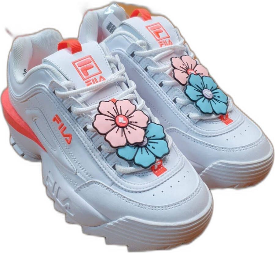 Fila Disruptor Flower White-Fiery Coral Dames