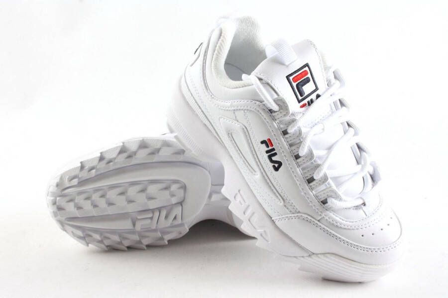 Fila Disruptor Sneakers wit Pu Dames