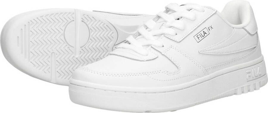 Fila Witte Lage Top Sneaker Leren Rubberen Zool White Heren - Foto 6
